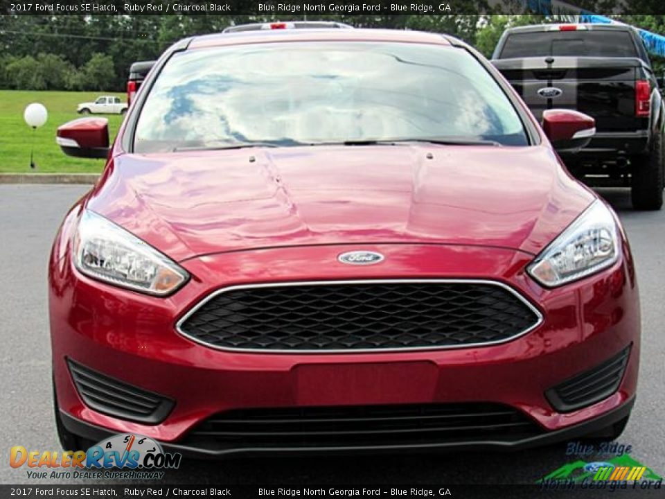2017 Ford Focus SE Hatch Ruby Red / Charcoal Black Photo #8