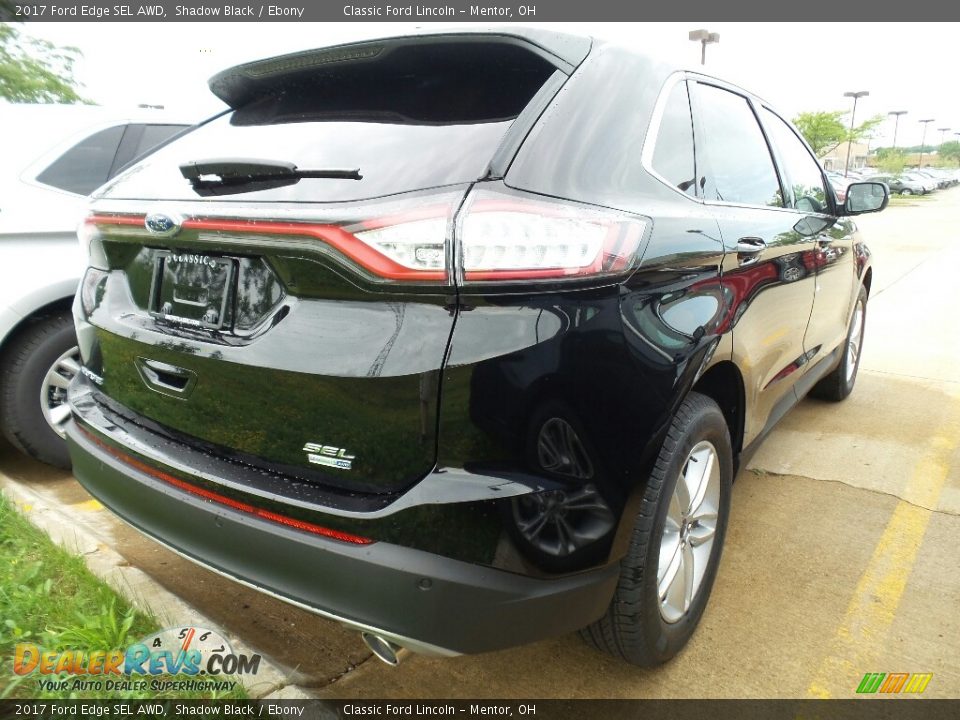 2017 Ford Edge SEL AWD Shadow Black / Ebony Photo #3