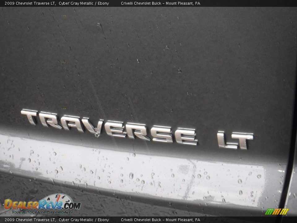 2009 Chevrolet Traverse LT Cyber Gray Metallic / Ebony Photo #11