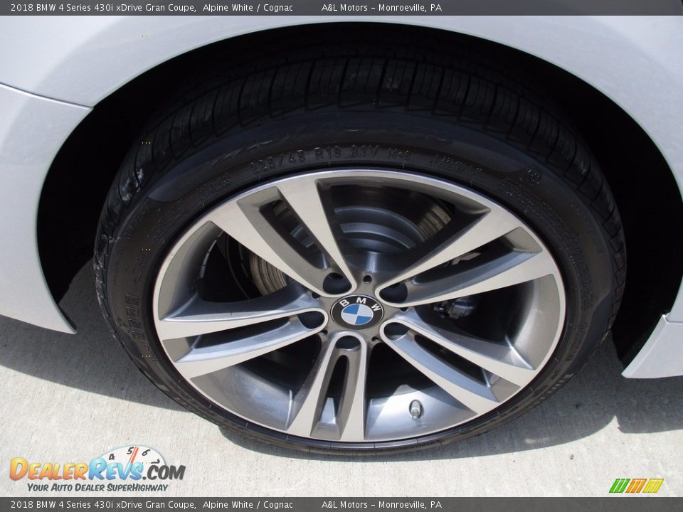 2018 BMW 4 Series 430i xDrive Gran Coupe Alpine White / Cognac Photo #3