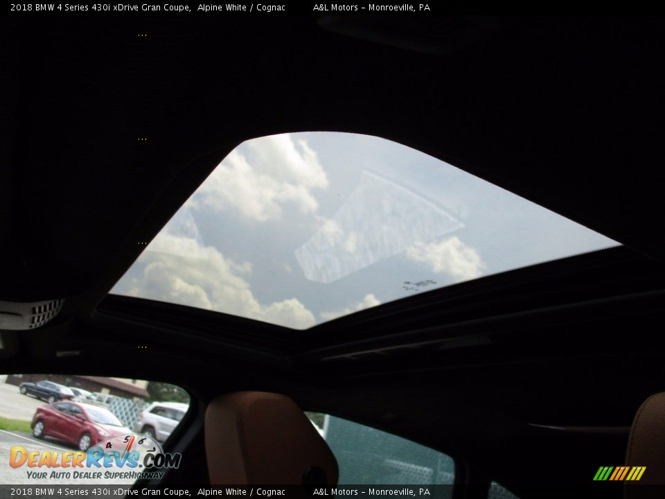 2018 BMW 4 Series 430i xDrive Gran Coupe Alpine White / Cognac Photo #9