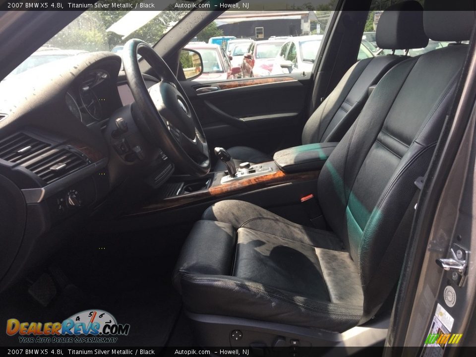 2007 BMW X5 4.8i Titanium Silver Metallic / Black Photo #5