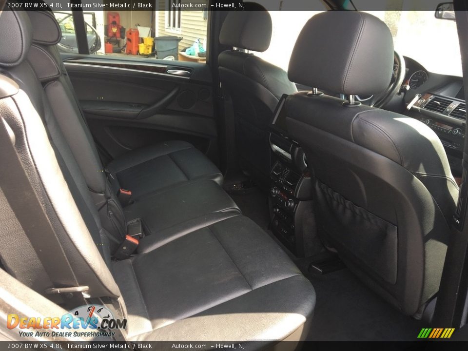 2007 BMW X5 4.8i Titanium Silver Metallic / Black Photo #10