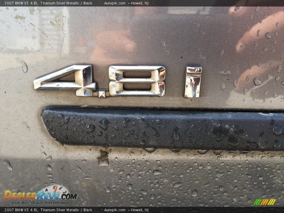 2007 BMW X5 4.8i Titanium Silver Metallic / Black Photo #17