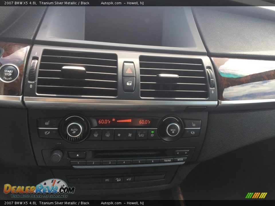 2007 BMW X5 4.8i Titanium Silver Metallic / Black Photo #19