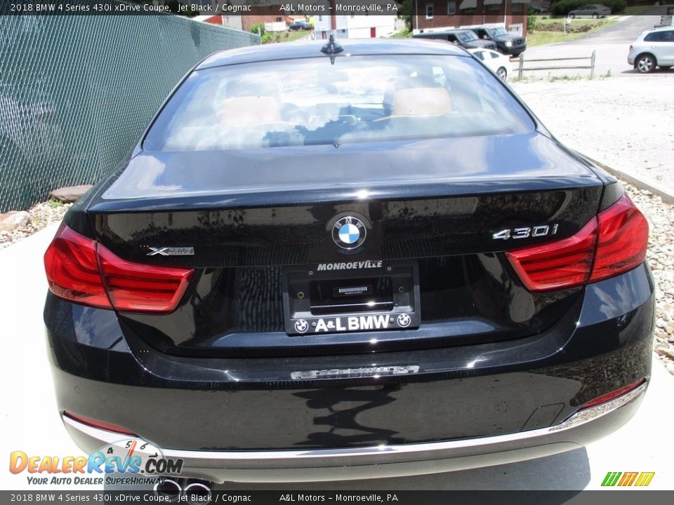 2018 BMW 4 Series 430i xDrive Coupe Jet Black / Cognac Photo #6