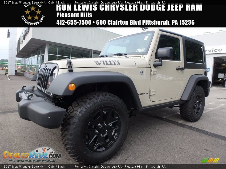 2017 Jeep Wrangler Sport 4x4 Gobi / Black Photo #1