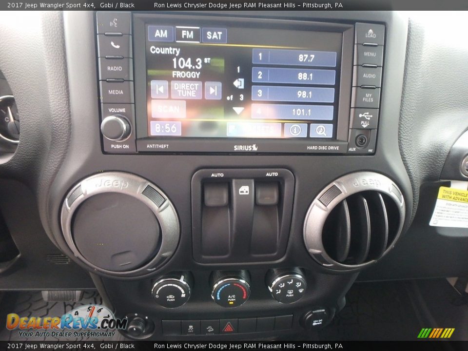 2017 Jeep Wrangler Sport 4x4 Gobi / Black Photo #20