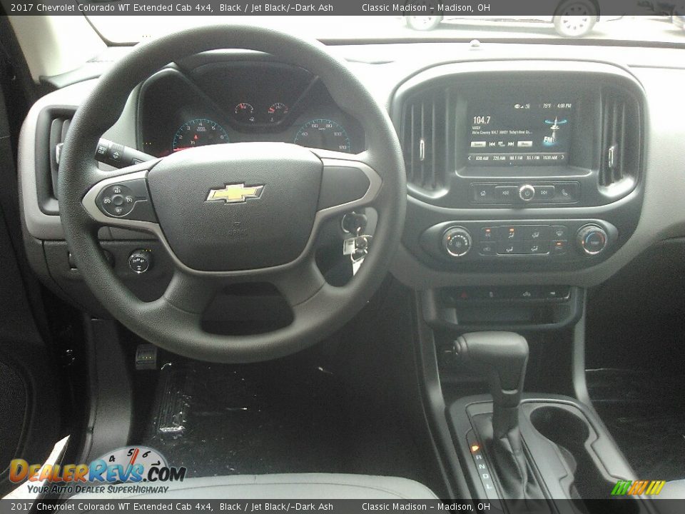 2017 Chevrolet Colorado WT Extended Cab 4x4 Black / Jet Black/­Dark Ash Photo #5