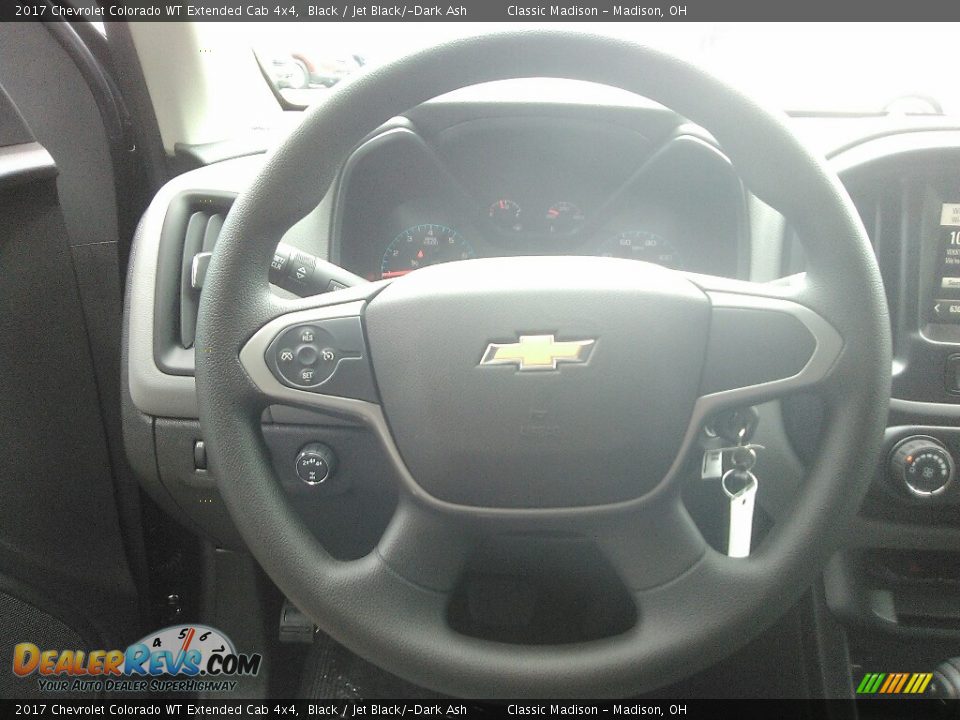 2017 Chevrolet Colorado WT Extended Cab 4x4 Black / Jet Black/­Dark Ash Photo #6