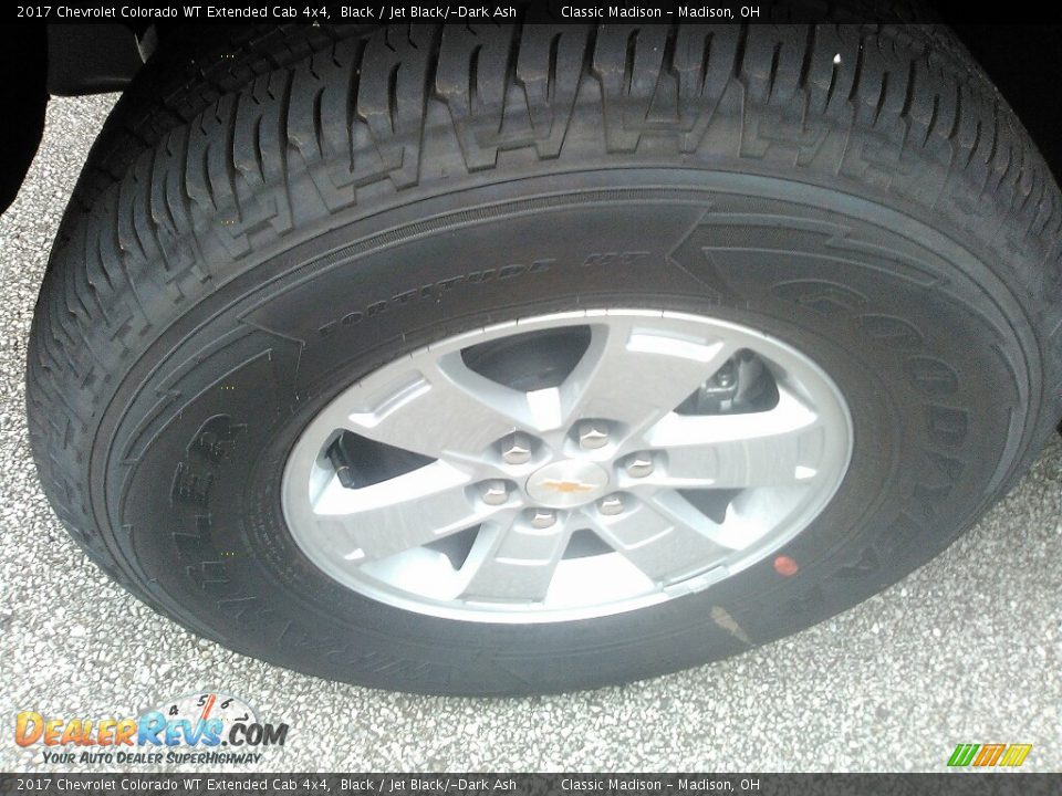 2017 Chevrolet Colorado WT Extended Cab 4x4 Black / Jet Black/­Dark Ash Photo #10