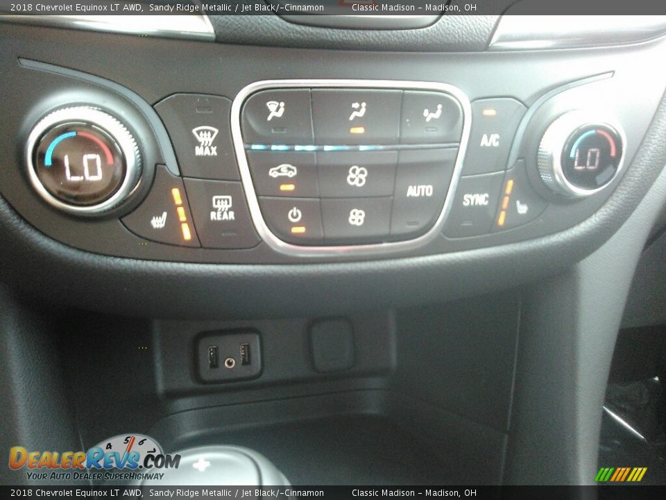 2018 Chevrolet Equinox LT AWD Sandy Ridge Metallic / Jet Black/­Cinnamon Photo #9