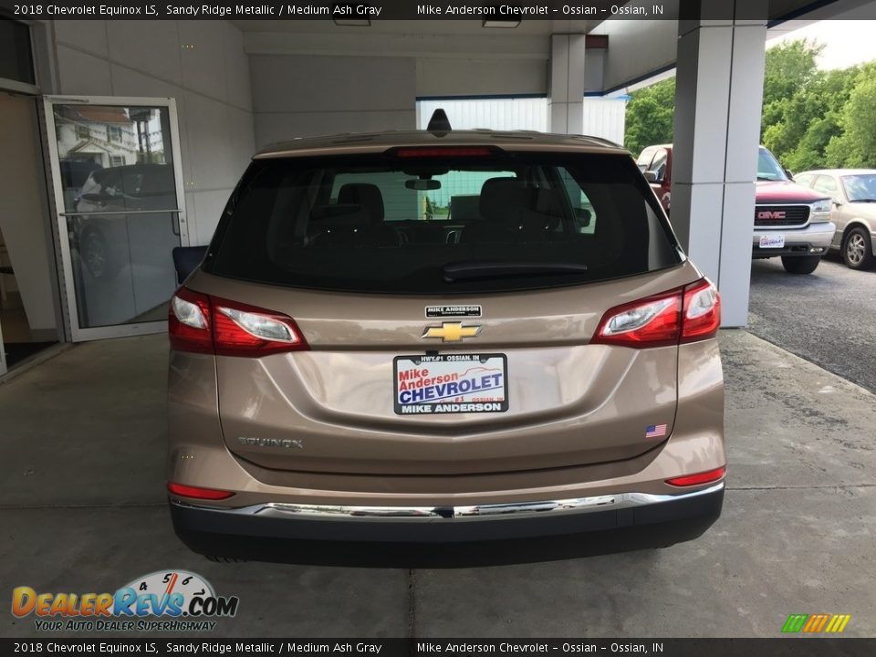 2018 Chevrolet Equinox LS Sandy Ridge Metallic / Medium Ash Gray Photo #12