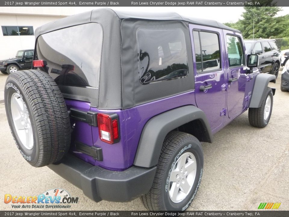 2017 Jeep Wrangler Unlimited Sport 4x4 Extreme Purple / Black Photo #5