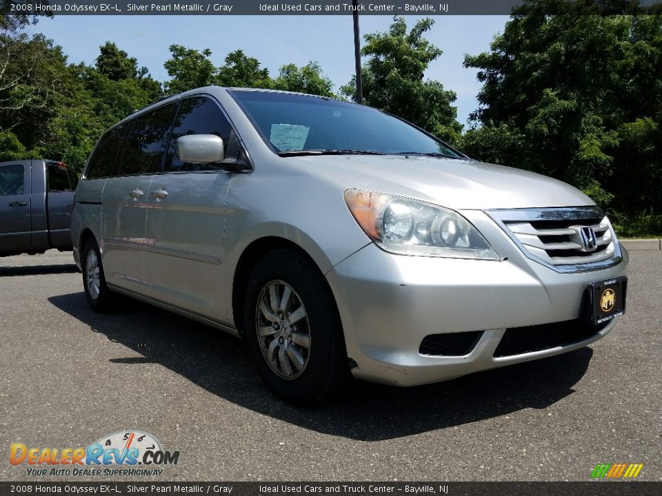 2008 Honda Odyssey EX-L Silver Pearl Metallic / Gray Photo #1