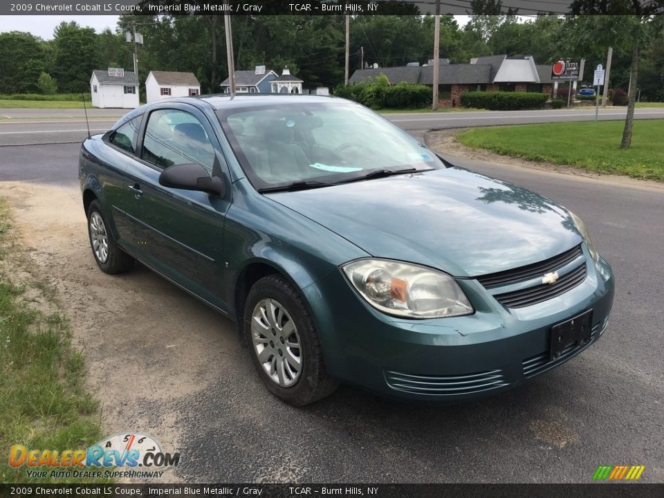 2009 Chevrolet Cobalt LS Coupe Imperial Blue Metallic / Gray Photo #3