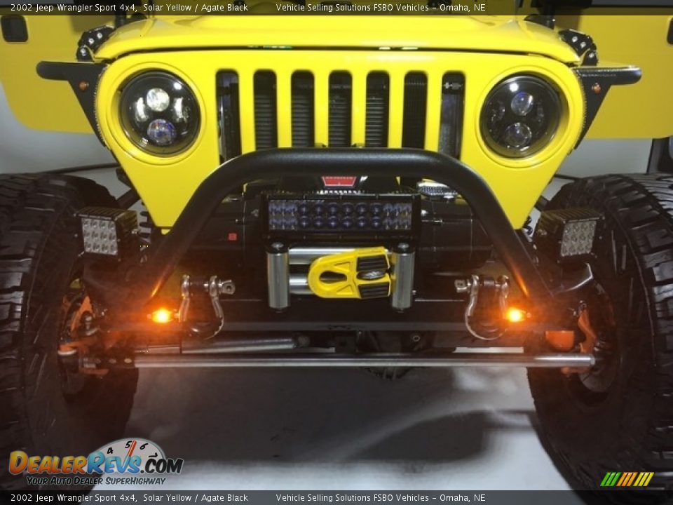 2002 Jeep Wrangler Sport 4x4 Solar Yellow / Agate Black Photo #6