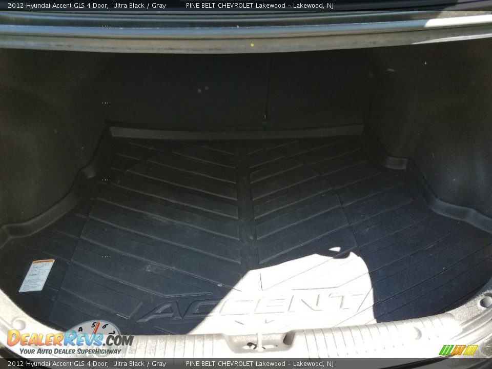 2012 Hyundai Accent GLS 4 Door Ultra Black / Gray Photo #21