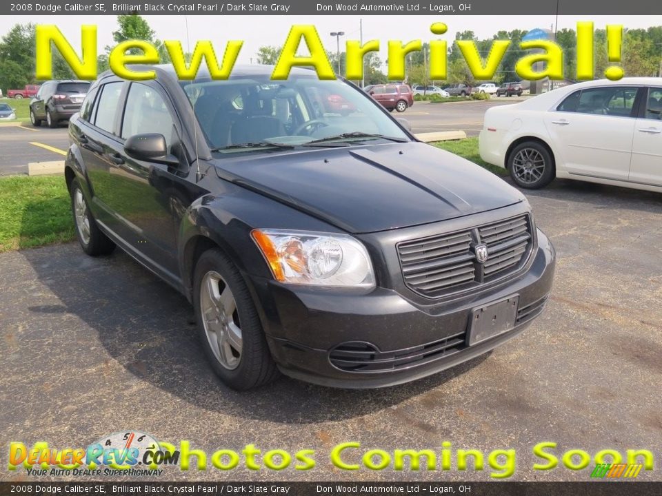2008 Dodge Caliber SE Brilliant Black Crystal Pearl / Dark Slate Gray Photo #1