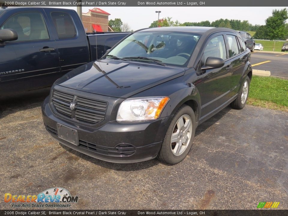 2008 Dodge Caliber SE Brilliant Black Crystal Pearl / Dark Slate Gray Photo #3