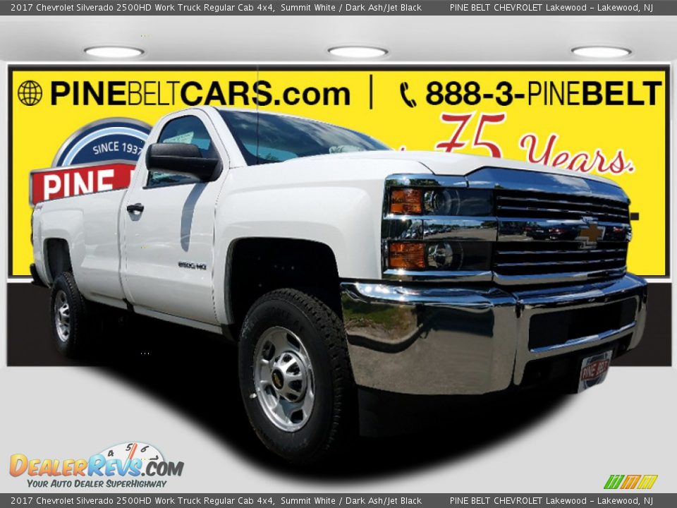 2017 Chevrolet Silverado 2500HD Work Truck Regular Cab 4x4 Summit White / Dark Ash/Jet Black Photo #1