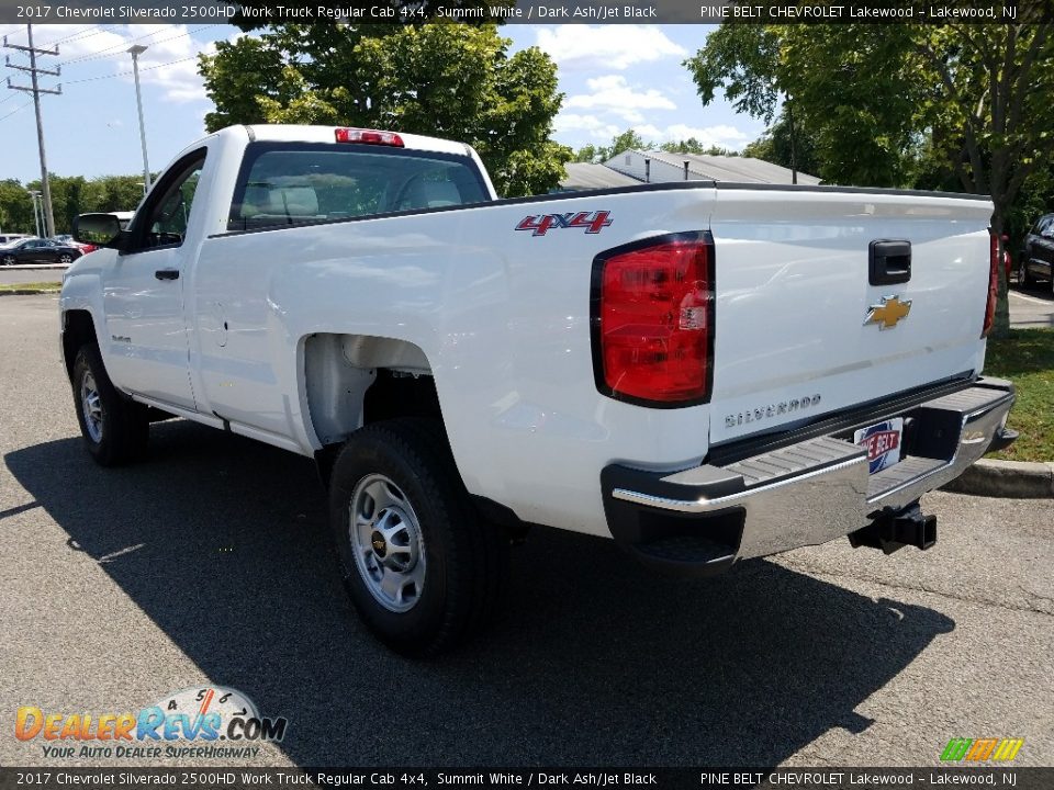 2017 Chevrolet Silverado 2500HD Work Truck Regular Cab 4x4 Summit White / Dark Ash/Jet Black Photo #4