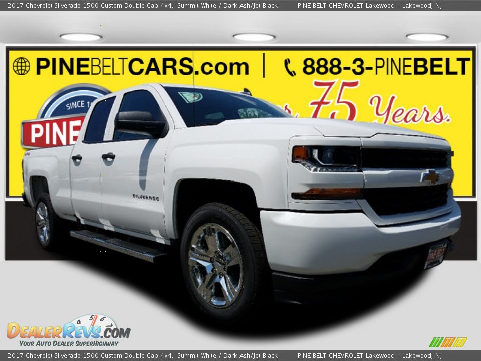 2017 Chevrolet Silverado 1500 Custom Double Cab 4x4 Summit White / Dark Ash/Jet Black Photo #1