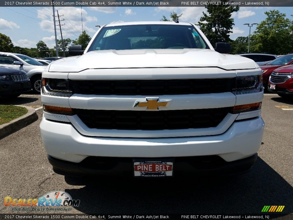 2017 Chevrolet Silverado 1500 Custom Double Cab 4x4 Summit White / Dark Ash/Jet Black Photo #2