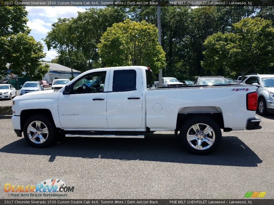 2017 Chevrolet Silverado 1500 Custom Double Cab 4x4 Summit White / Dark Ash/Jet Black Photo #3