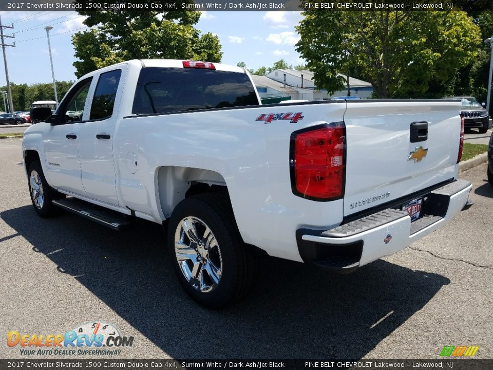 2017 Chevrolet Silverado 1500 Custom Double Cab 4x4 Summit White / Dark Ash/Jet Black Photo #4