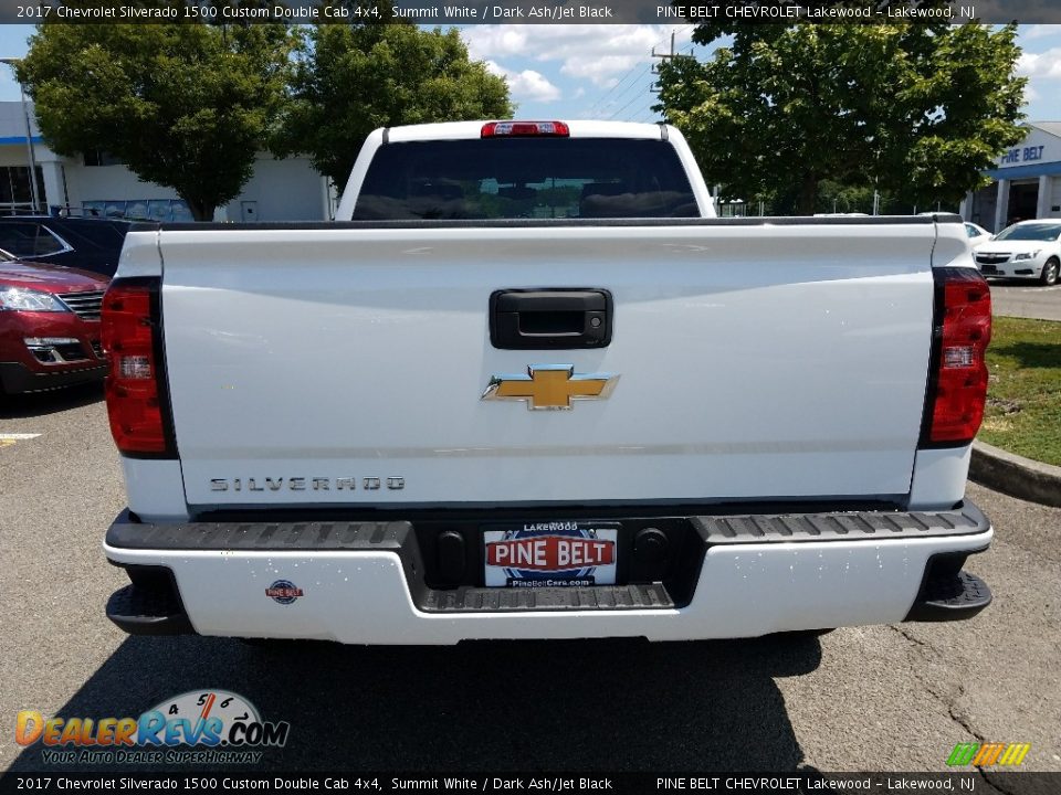 2017 Chevrolet Silverado 1500 Custom Double Cab 4x4 Summit White / Dark Ash/Jet Black Photo #5