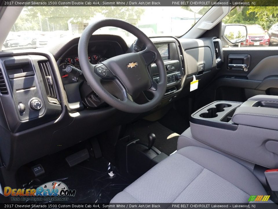 2017 Chevrolet Silverado 1500 Custom Double Cab 4x4 Summit White / Dark Ash/Jet Black Photo #7