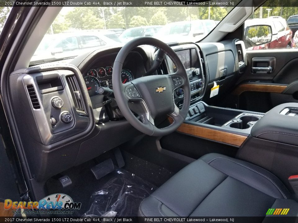 2017 Chevrolet Silverado 1500 LTZ Double Cab 4x4 Black / Jet Black Photo #7