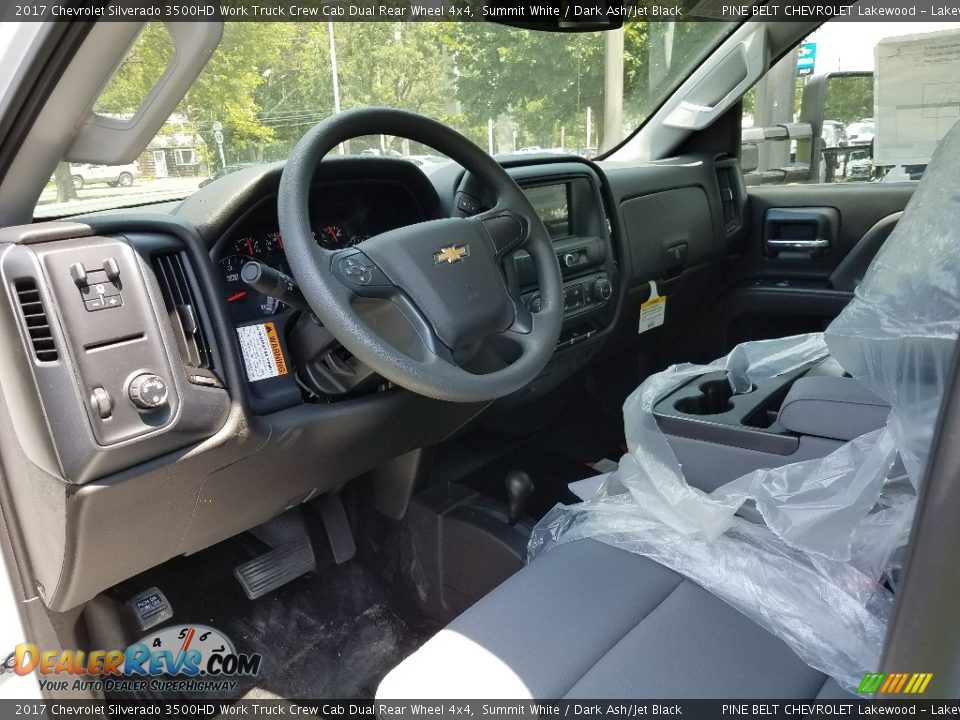 2017 Chevrolet Silverado 3500HD Work Truck Crew Cab Dual Rear Wheel 4x4 Summit White / Dark Ash/Jet Black Photo #7