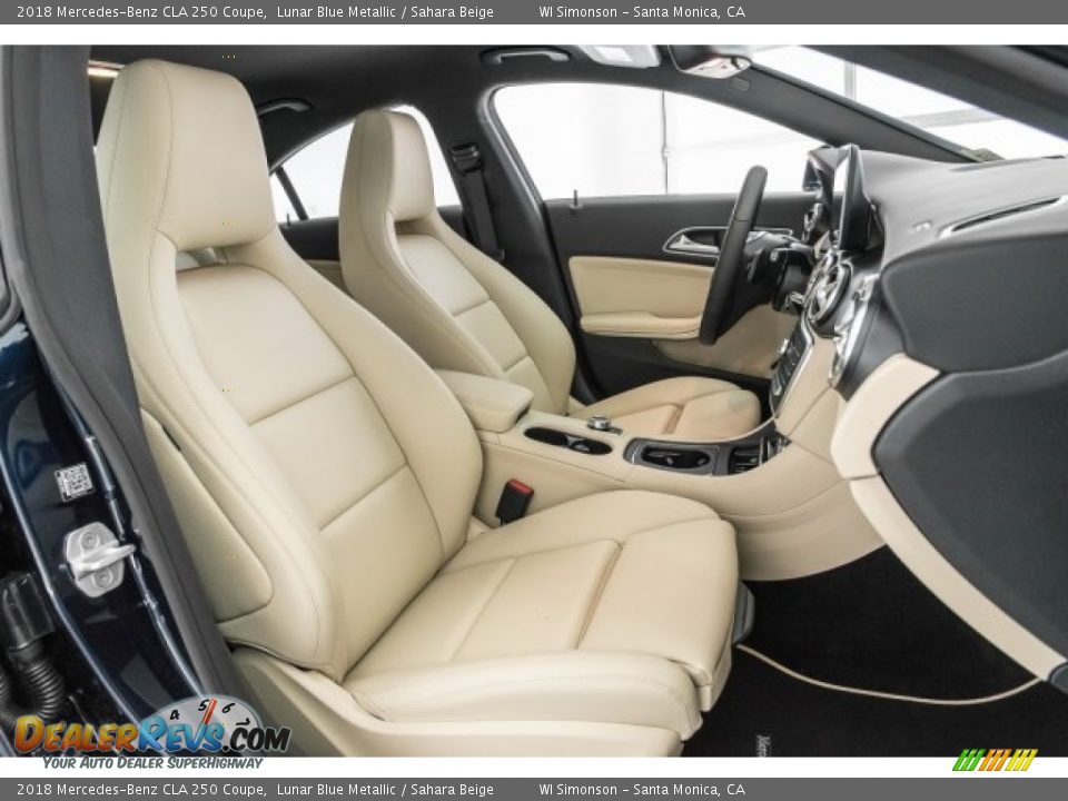 2018 Mercedes-Benz CLA 250 Coupe Lunar Blue Metallic / Sahara Beige Photo #2