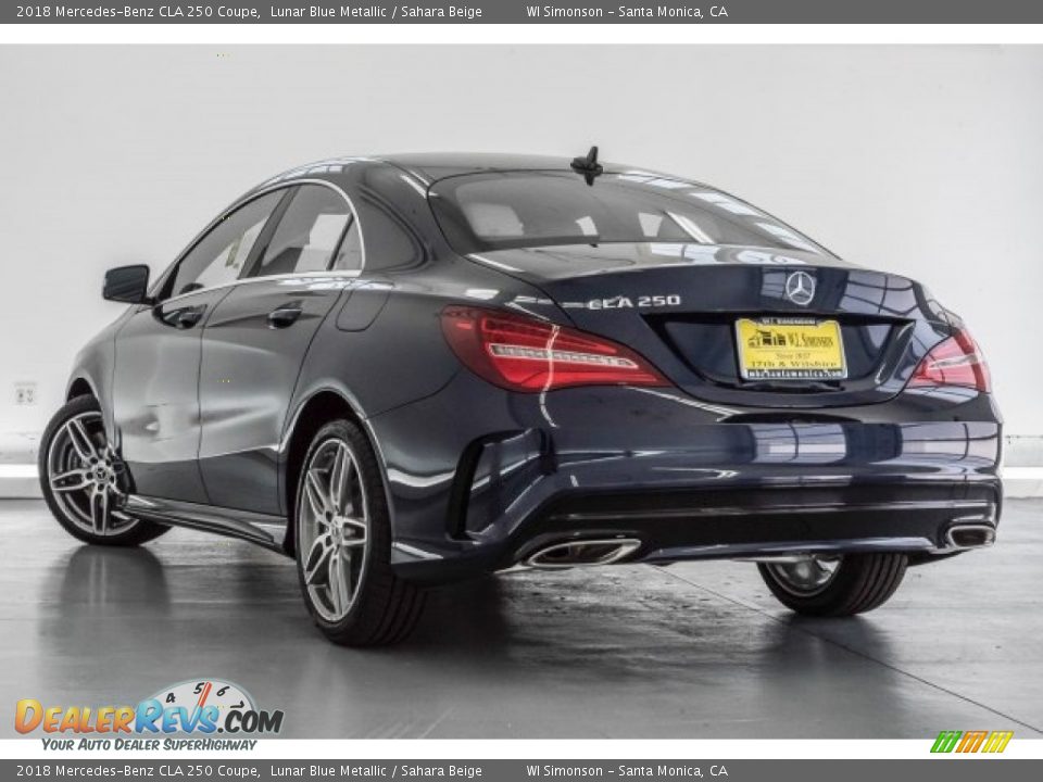 2018 Mercedes-Benz CLA 250 Coupe Lunar Blue Metallic / Sahara Beige Photo #3