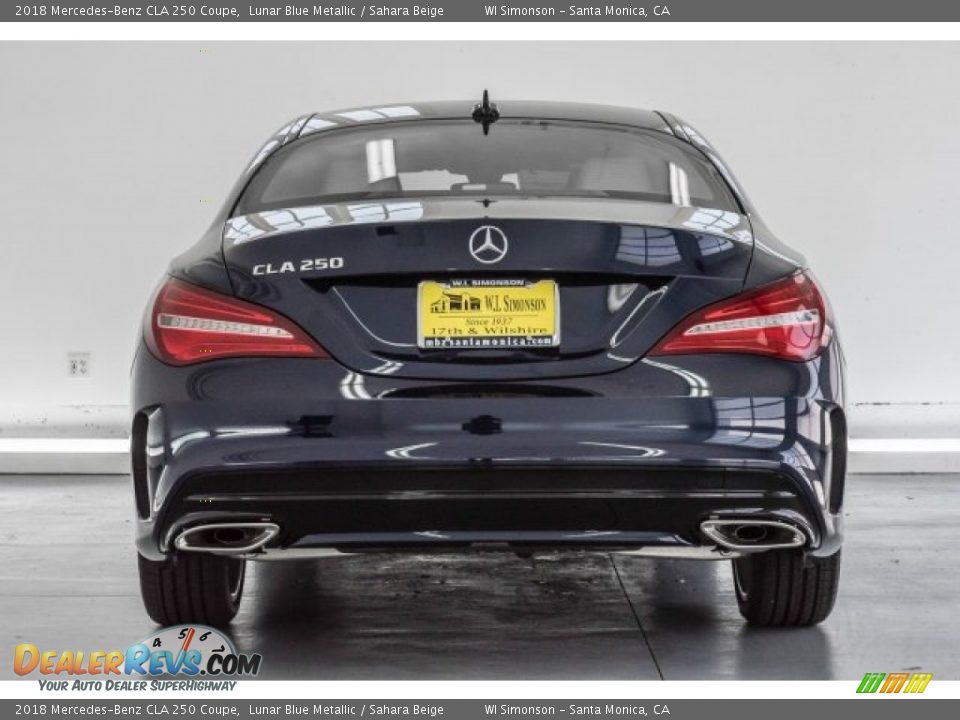 2018 Mercedes-Benz CLA 250 Coupe Lunar Blue Metallic / Sahara Beige Photo #4