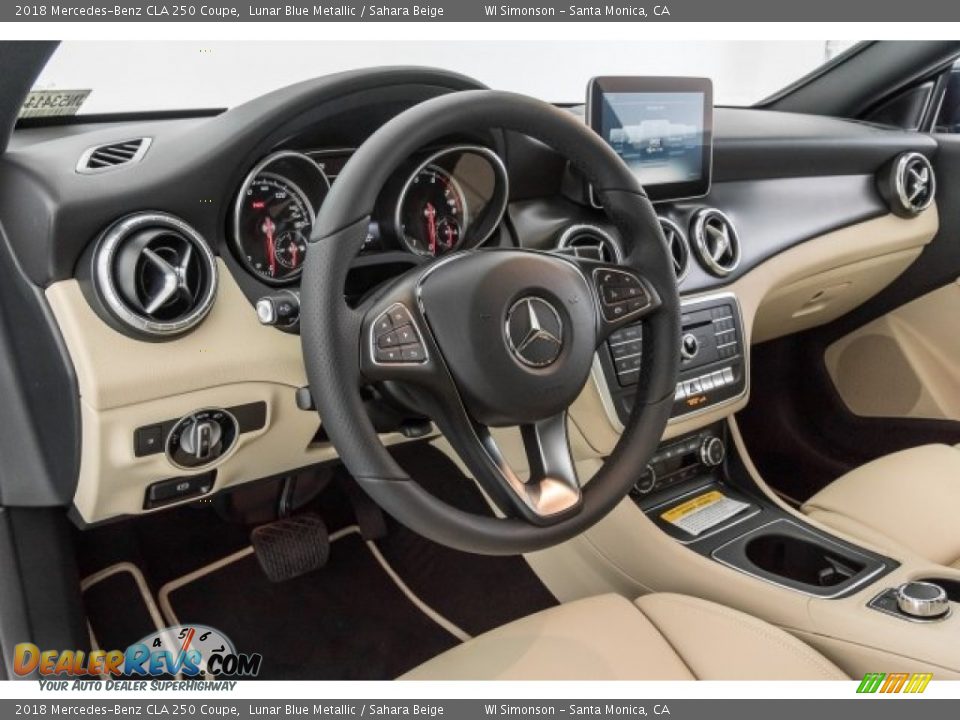 2018 Mercedes-Benz CLA 250 Coupe Lunar Blue Metallic / Sahara Beige Photo #5