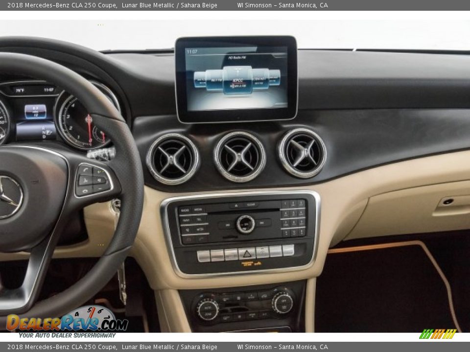 2018 Mercedes-Benz CLA 250 Coupe Lunar Blue Metallic / Sahara Beige Photo #6