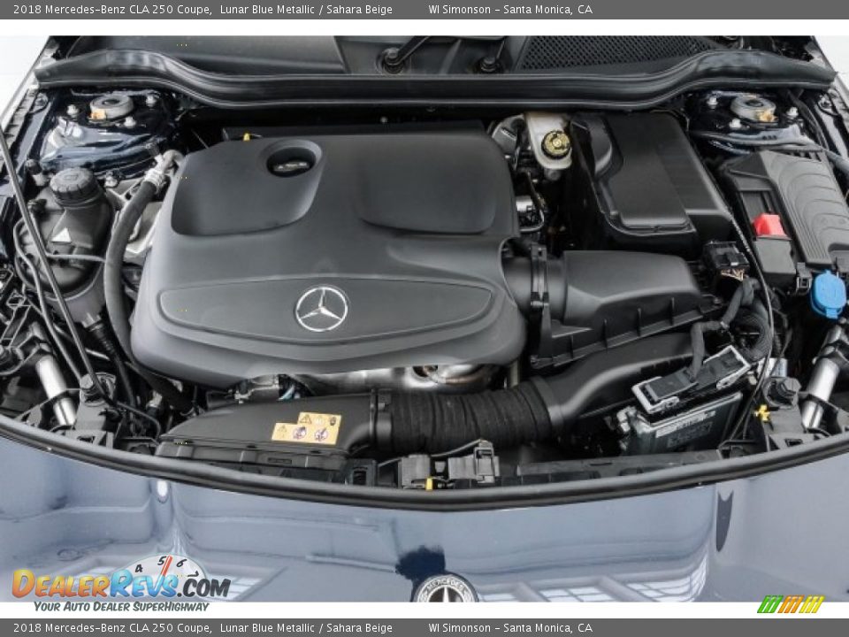 2018 Mercedes-Benz CLA 250 Coupe Lunar Blue Metallic / Sahara Beige Photo #8