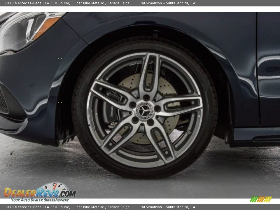 2018 Mercedes-Benz CLA 250 Coupe Lunar Blue Metallic / Sahara Beige Photo #9