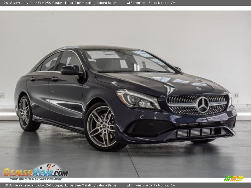 2018 Mercedes-Benz CLA 250 Coupe Lunar Blue Metallic / Sahara Beige Photo #11