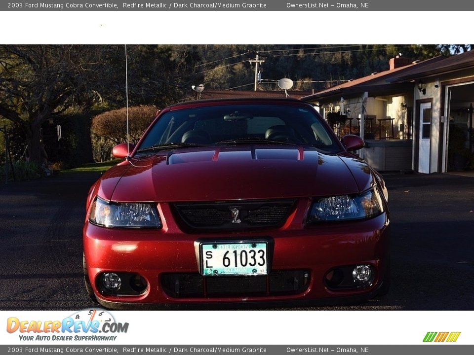 2003 Ford Mustang Cobra Convertible Redfire Metallic / Dark Charcoal/Medium Graphite Photo #2