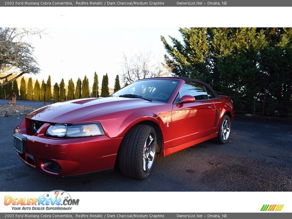 2003 Ford Mustang Cobra Convertible Redfire Metallic / Dark Charcoal/Medium Graphite Photo #3
