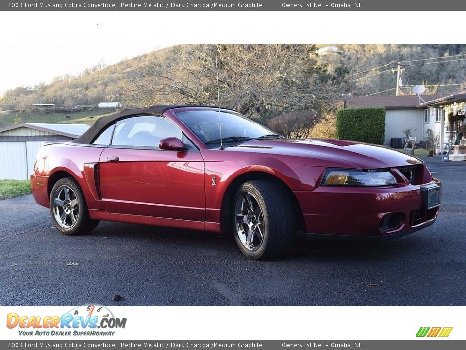 2003 Ford Mustang Cobra Convertible Redfire Metallic / Dark Charcoal/Medium Graphite Photo #4