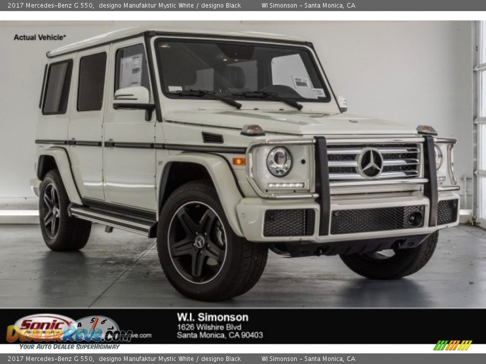 2017 Mercedes-Benz G 550 designo Manufaktur Mystic White / designo Black Photo #1
