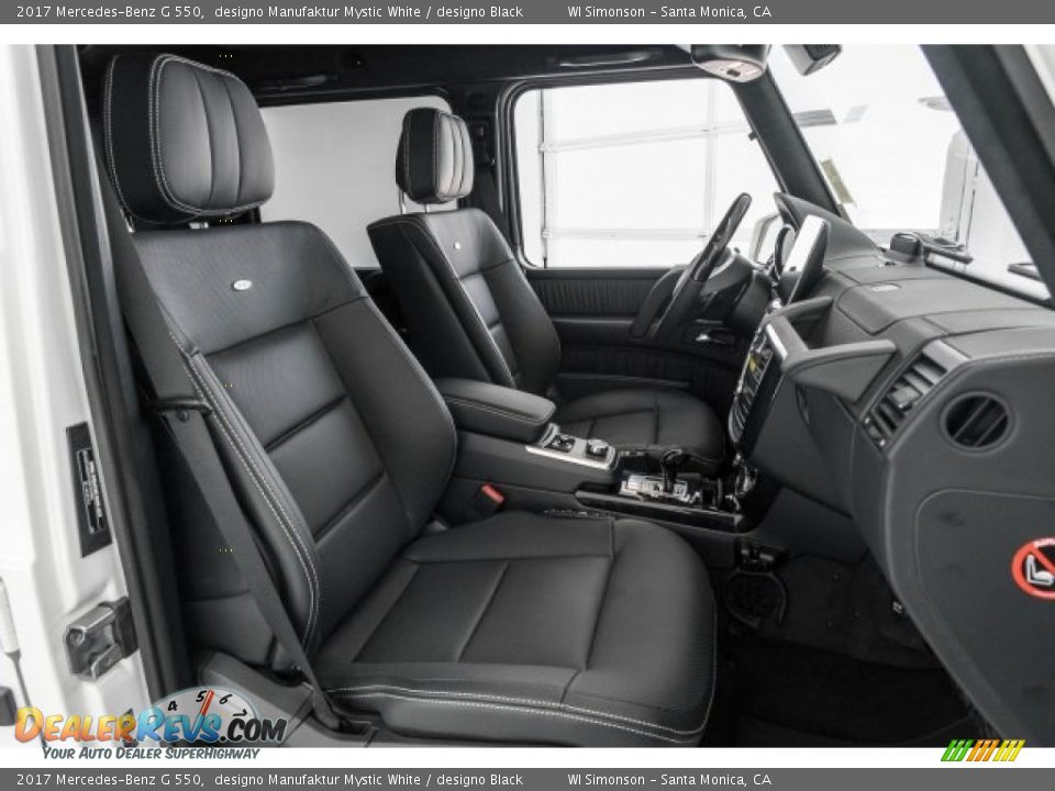 2017 Mercedes-Benz G 550 designo Manufaktur Mystic White / designo Black Photo #2