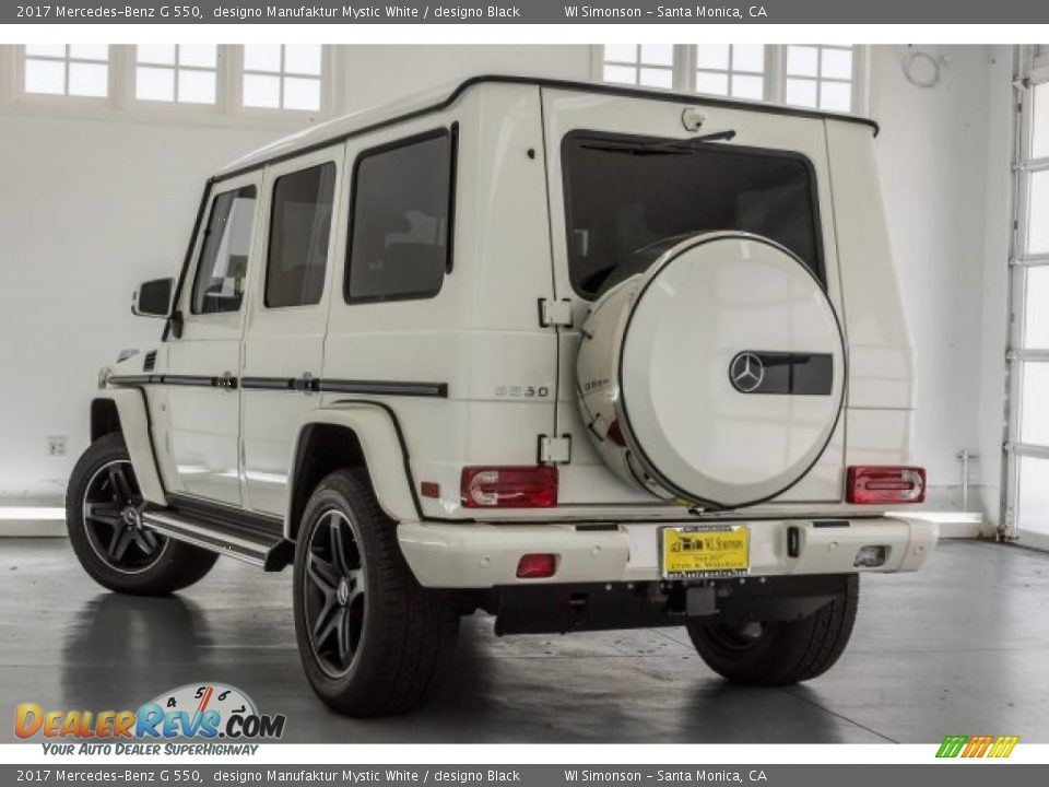2017 Mercedes-Benz G 550 designo Manufaktur Mystic White / designo Black Photo #3