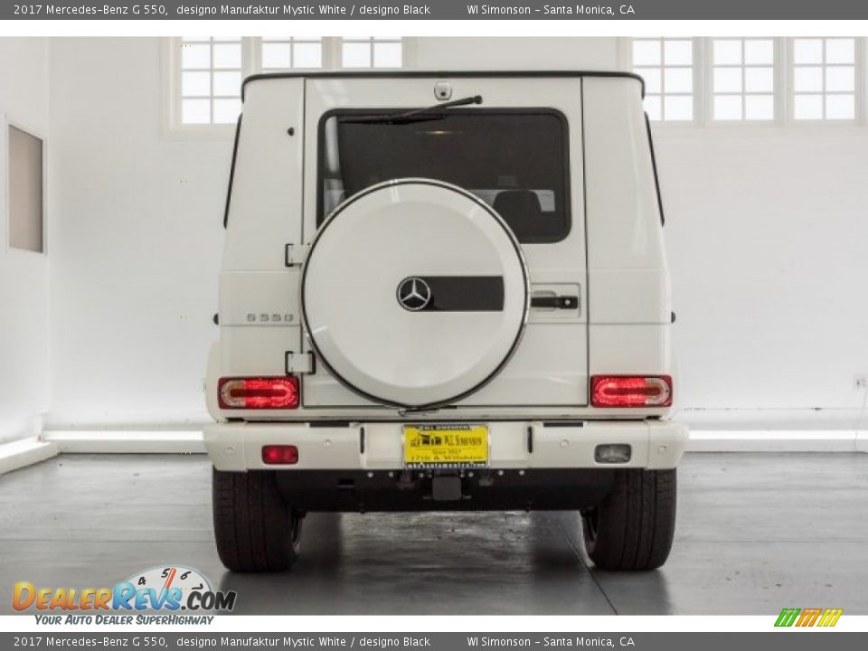 2017 Mercedes-Benz G 550 designo Manufaktur Mystic White / designo Black Photo #4