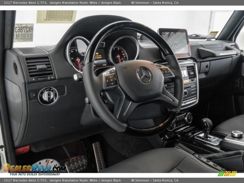 2017 Mercedes-Benz G 550 designo Manufaktur Mystic White / designo Black Photo #6